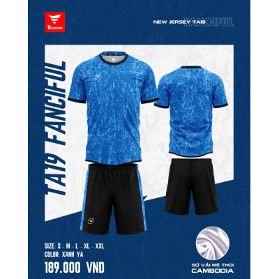 ÁO BÓNG ĐÁ KHÔNG LOGO TA19 FANCIFUL